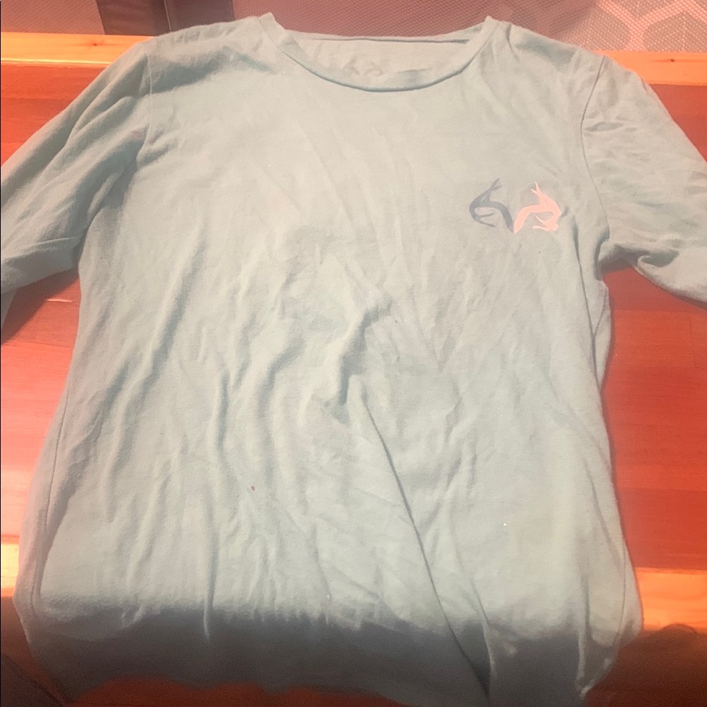 Floral Deer Graphic Long Sleeve Shirt